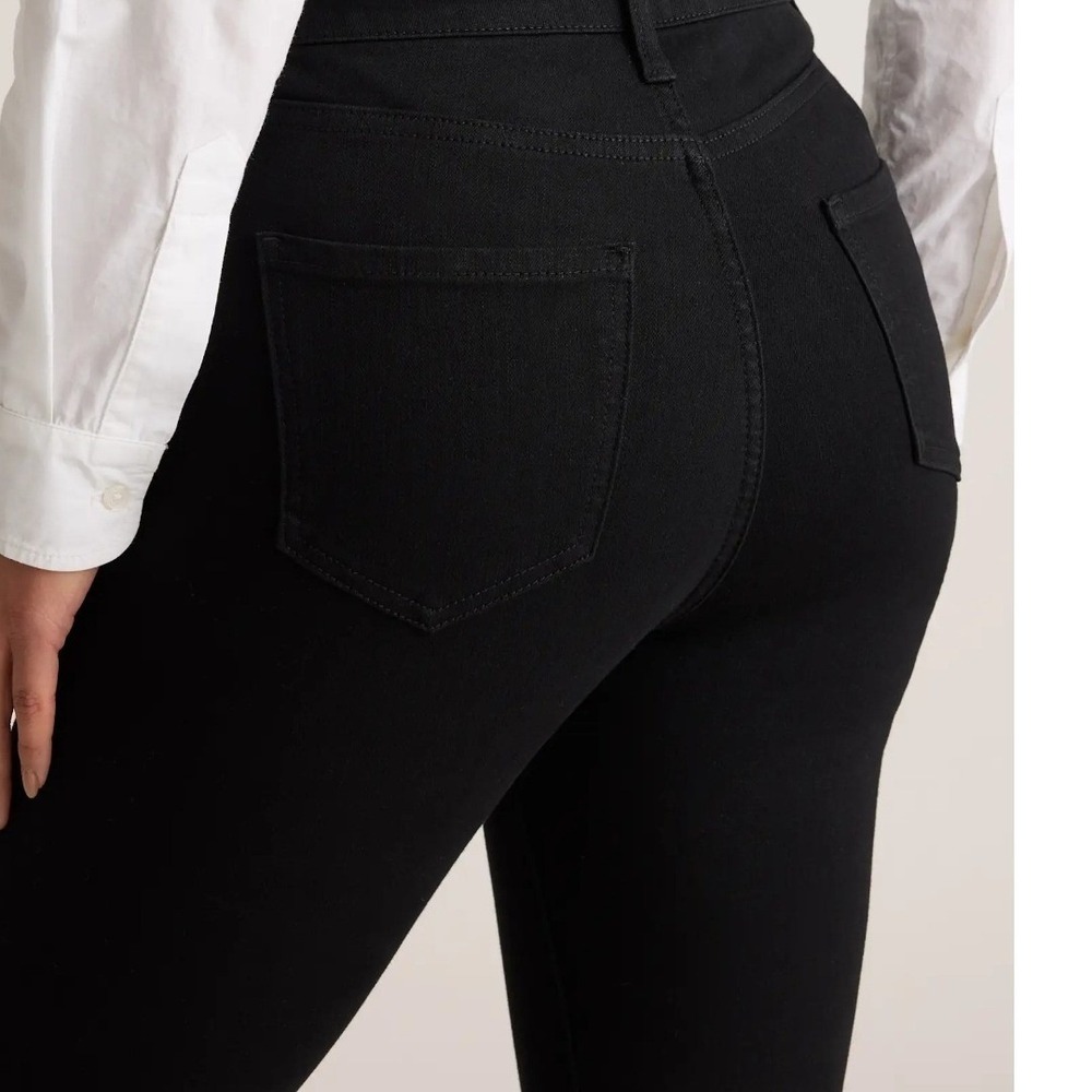 Quince Black Stretch High‎ Rise Skinny Jeans Size 26 casual  Inseam 28 - Picture 16 of 16